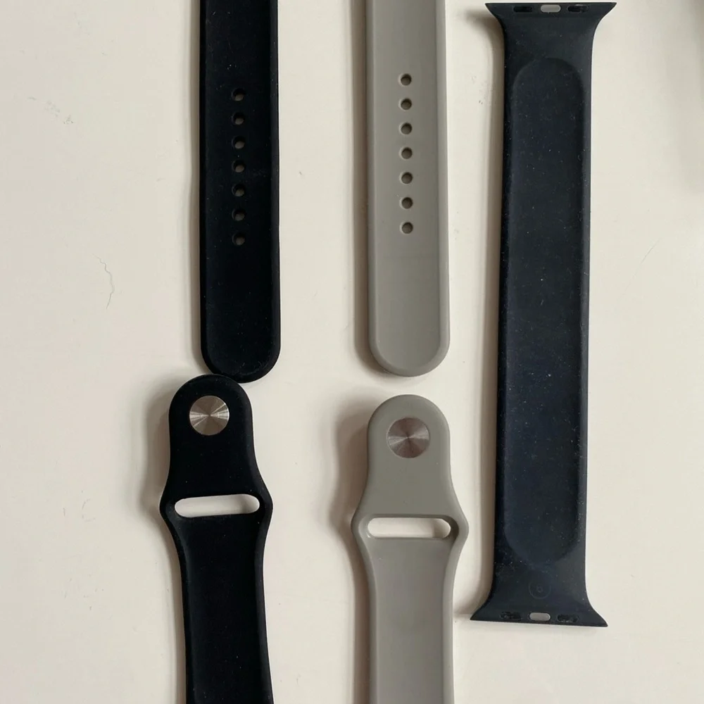 Black and Gray Watch Bands compatible with Apple Watch